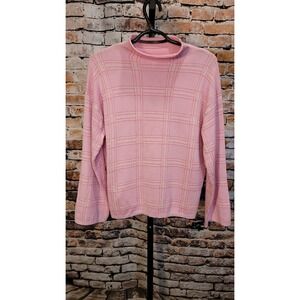 Free Assembly Pink Knit Sweater Size Small  Pullover Long Sleeve